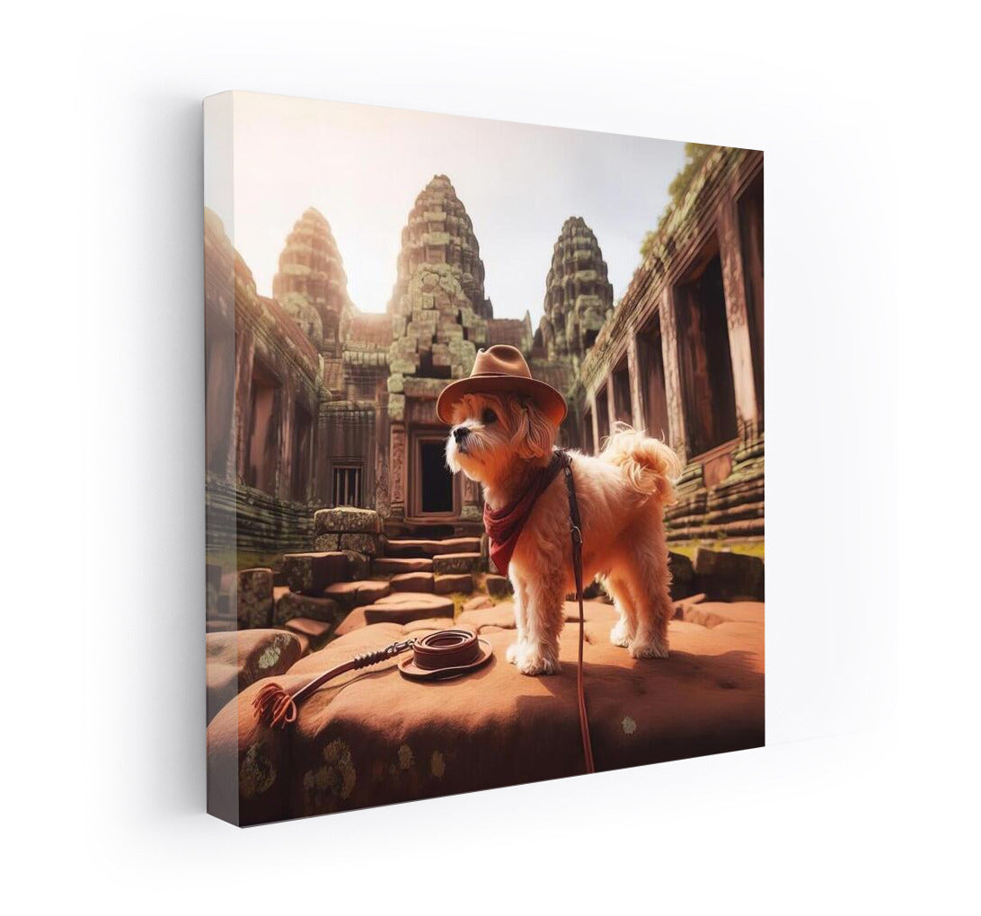 A Dog Travels Among Ancient Ruins: Inspiration for Dreamers