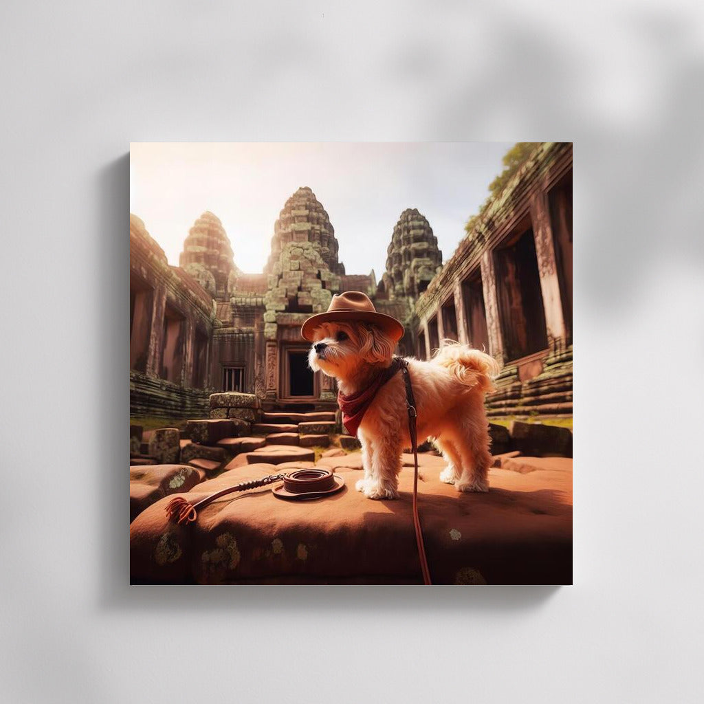 A Dog Travels Among Ancient Ruins: Inspiration for Dreamers