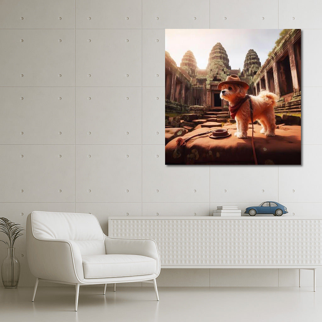 A Dog Travels Among Ancient Ruins: Inspiration for Dreamers