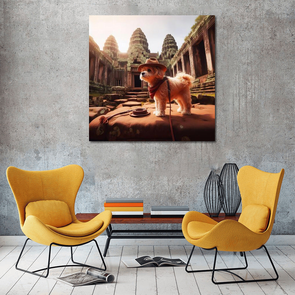 A Dog Travels Among Ancient Ruins: Inspiration for Dreamers