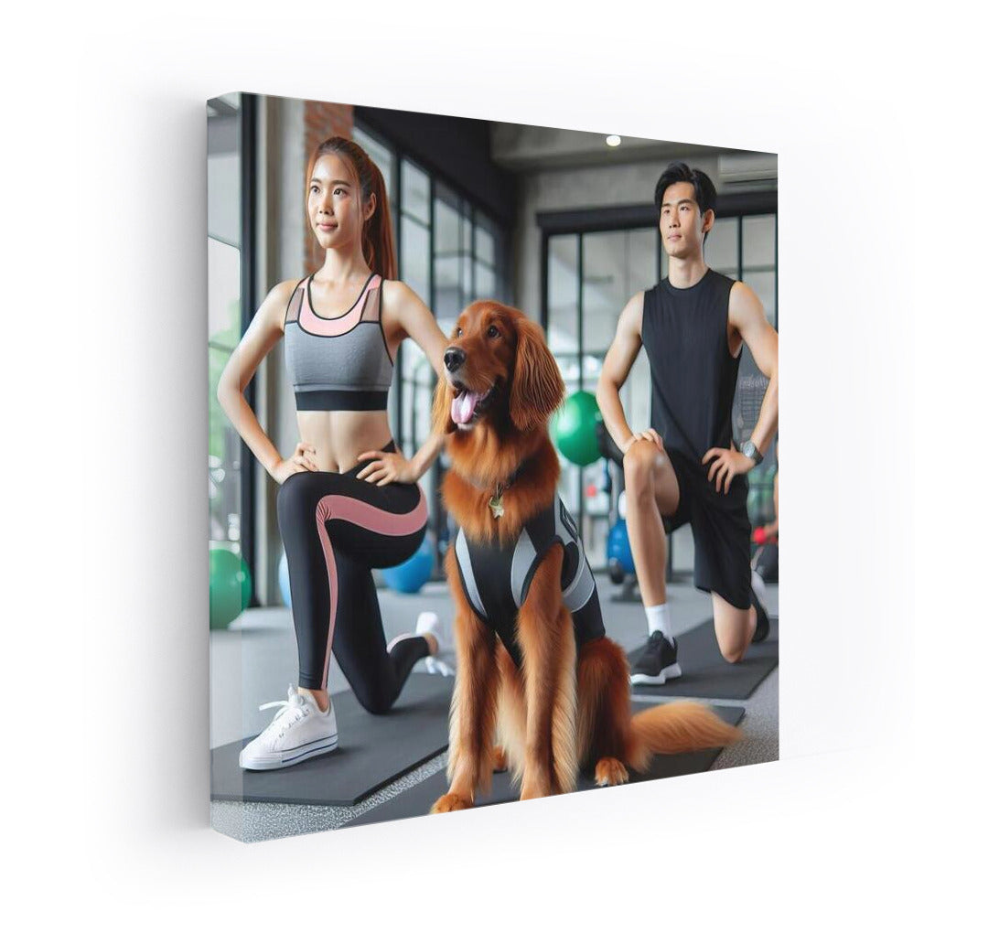 Energy of Friendship: Dog and Trainers in Motion