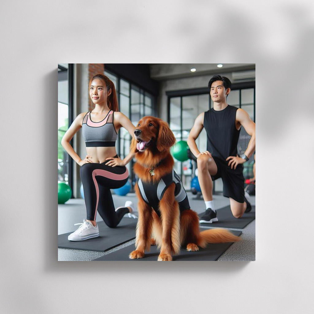 Energy of Friendship: Dog and Trainers in Motion