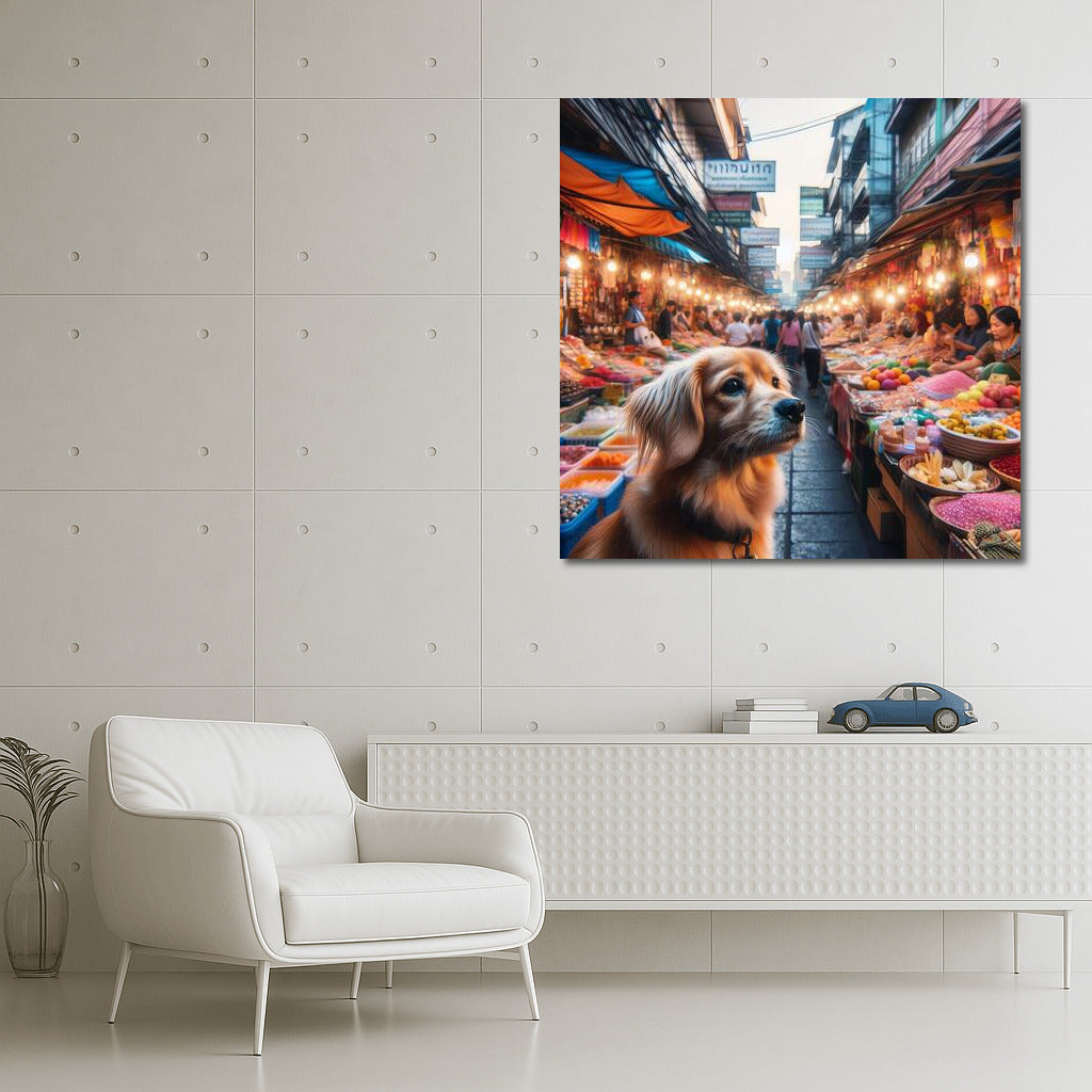 A Dog's View of the Eastern Bazaar: A Fairground Whirlwind for Your Interior