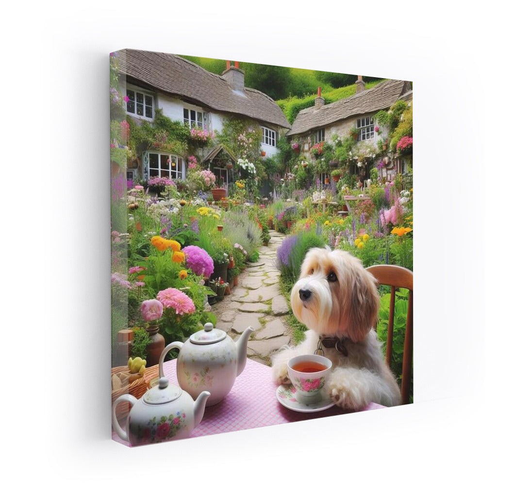 Tea Cozy: Fluffy Friend in the Flower Garden
