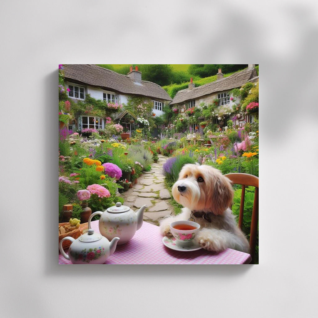 Tea Cozy: Fluffy Friend in the Flower Garden