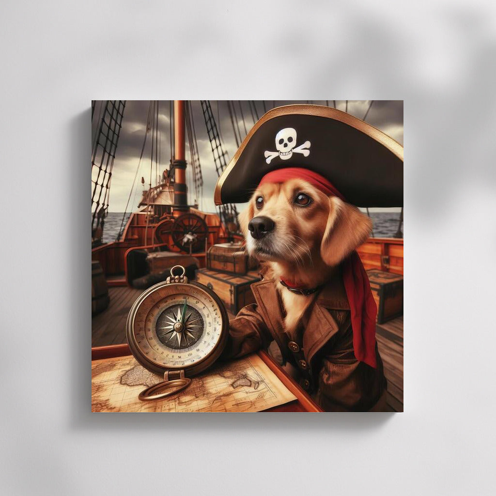 Pirate Dog: Sea Adventures on Canvas