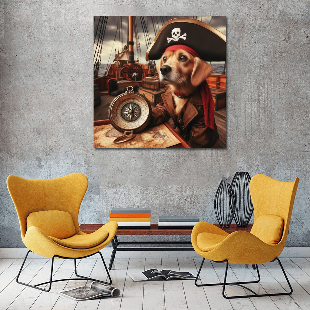 Pirate Dog: Sea Adventures on Canvas