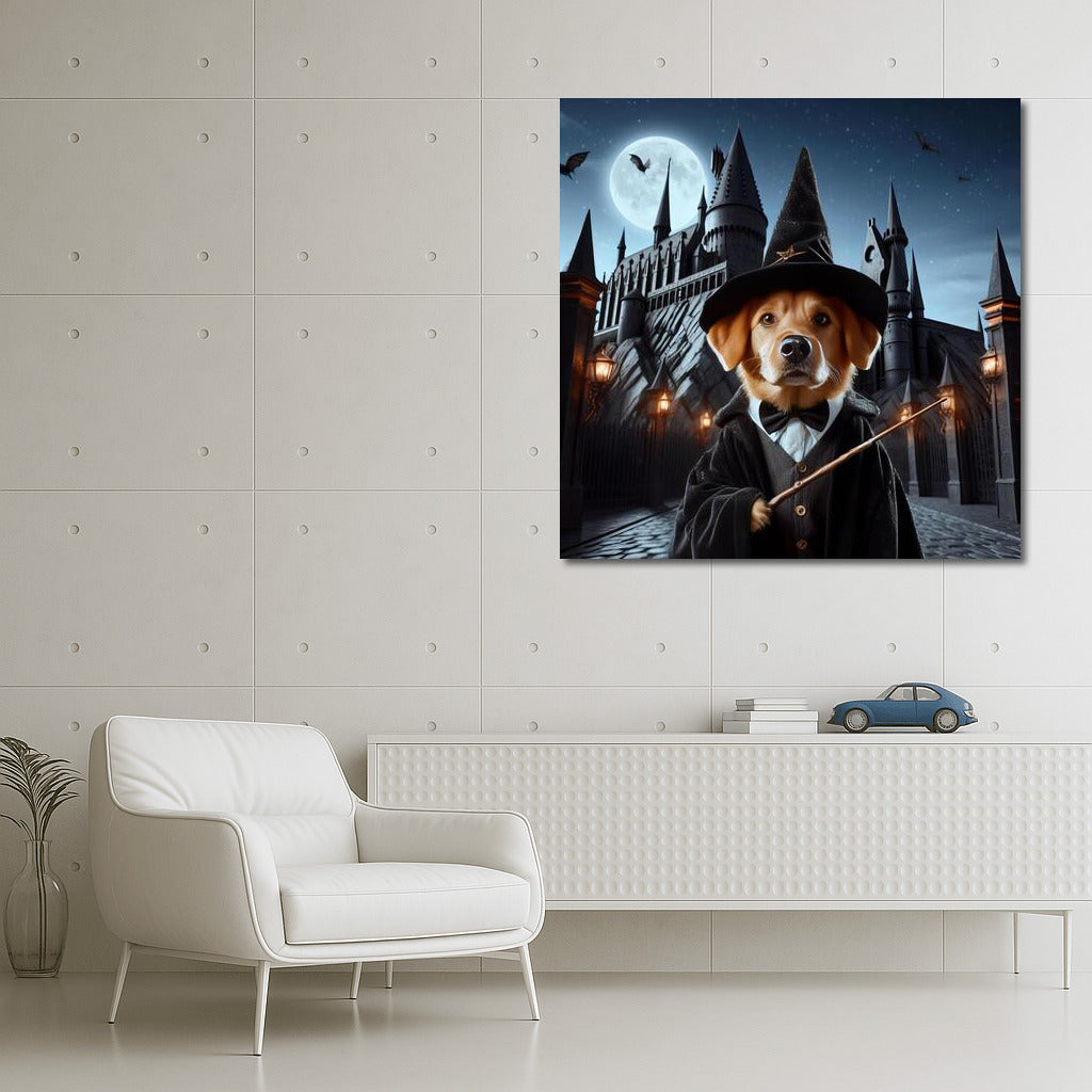Magic Dog at the Mysterious Castle: Charm for Your Walls