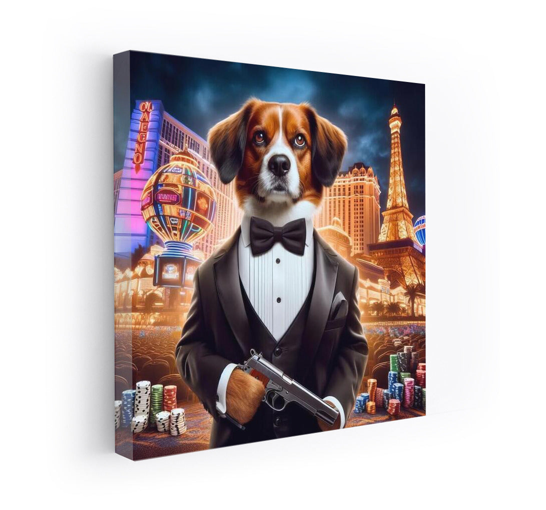 Ironic Tuxedo Dog: Night City Chic