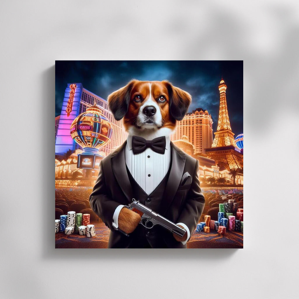 Ironic Tuxedo Dog: Night City Chic