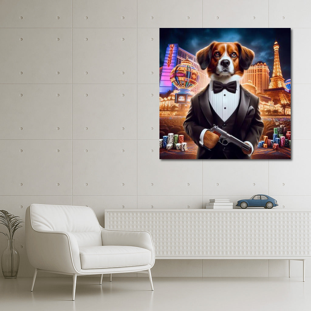 Ironic Tuxedo Dog: Night City Chic