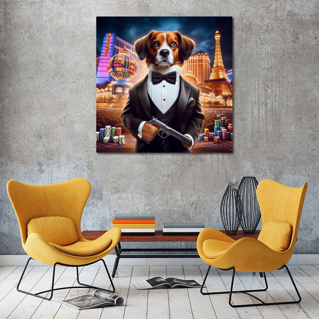 Ironic Tuxedo Dog: Night City Chic