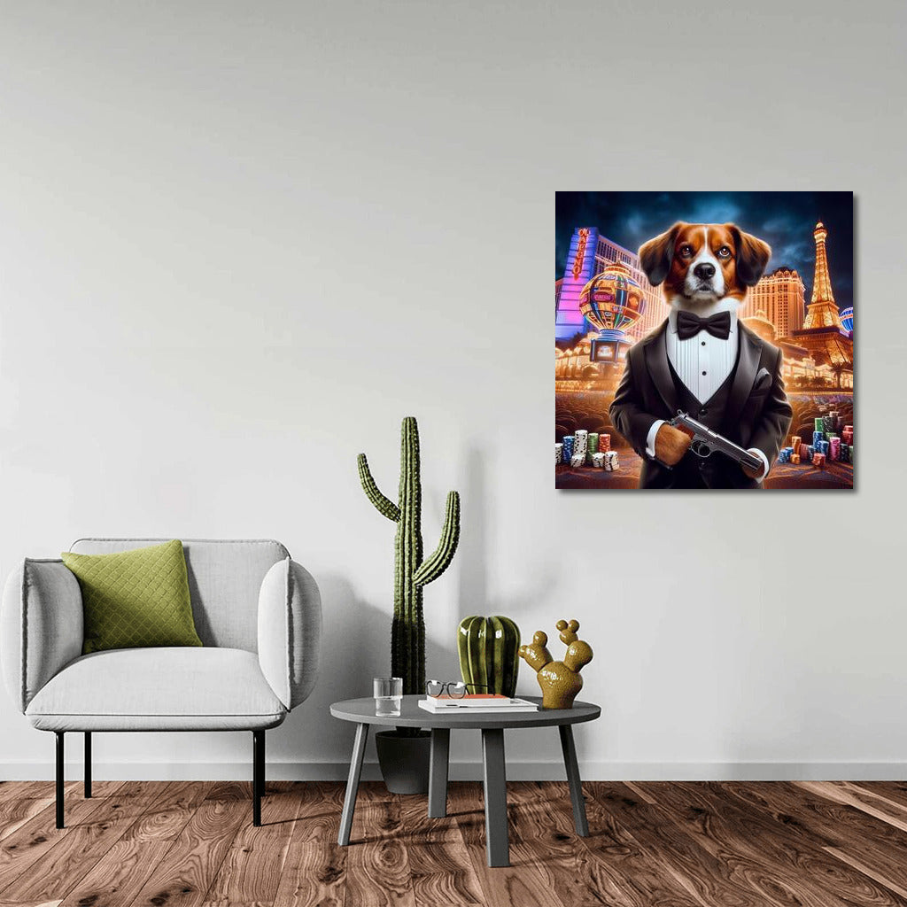 Ironic Tuxedo Dog: Night City Chic