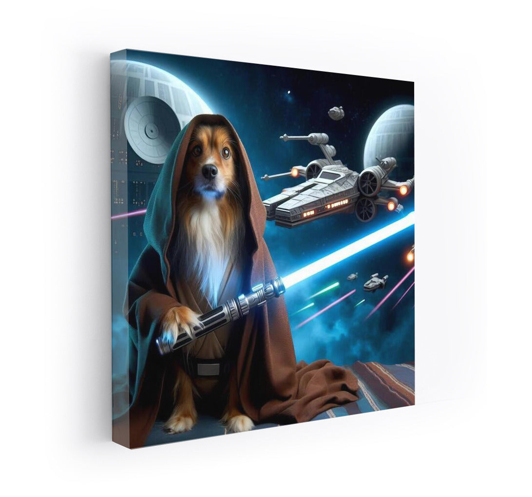 Brave Dog Jedi: Epic Space Battle in the Galaxy
