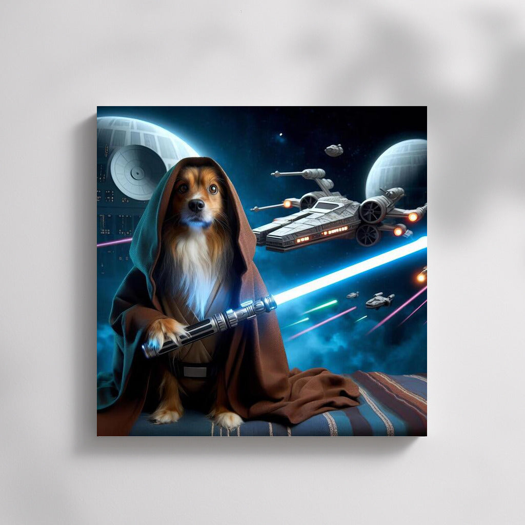 Brave Dog Jedi: Epic Space Battle in the Galaxy