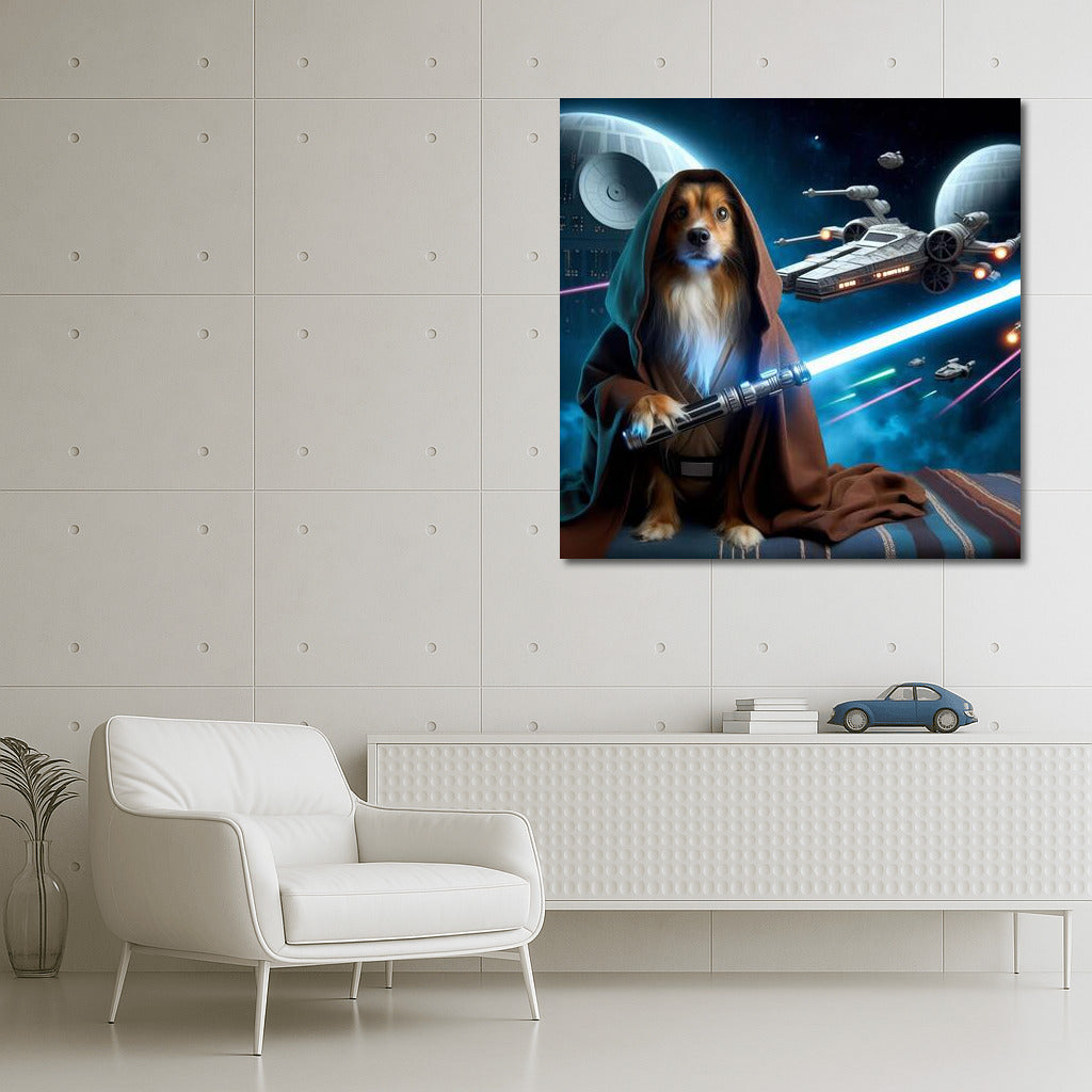 Brave Dog Jedi: Epic Space Battle in the Galaxy