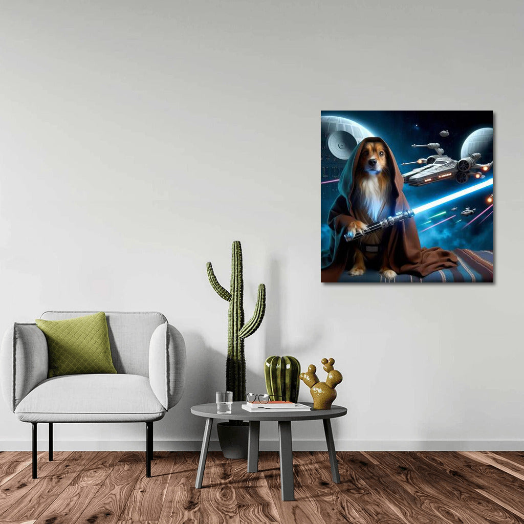 Brave Dog Jedi: Epic Space Battle in the Galaxy