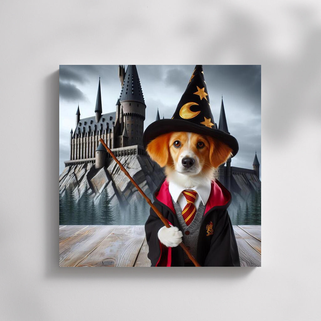 Magical Wizard Dog in the Castle: Magic and Imagination on Your Walls
