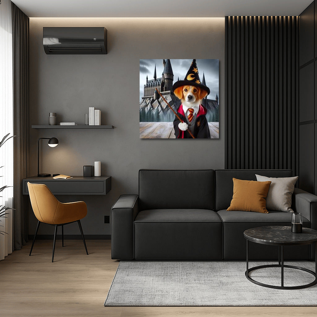Magical Wizard Dog in the Castle: Magic and Imagination on Your Walls