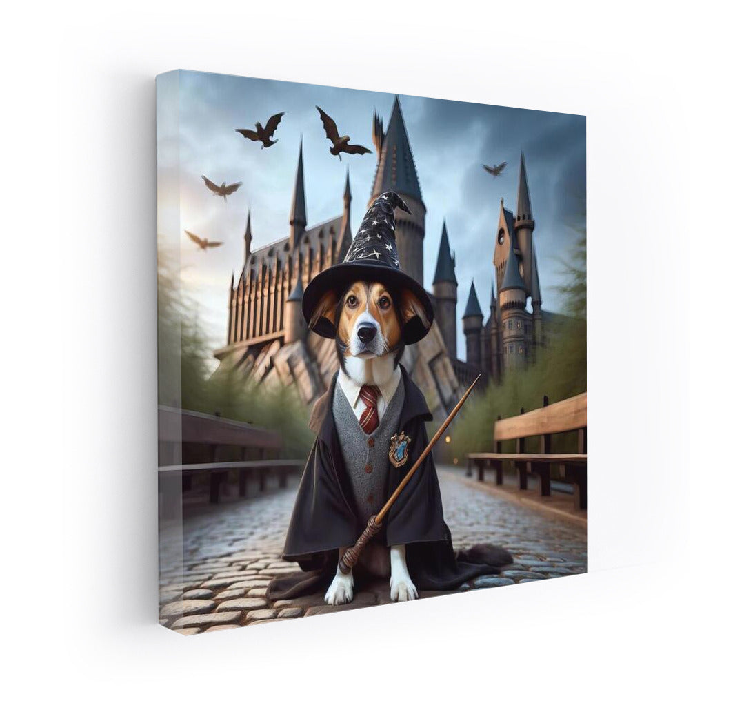 Magic Dog at the Dream Castle: Wall Decor for Dreamers