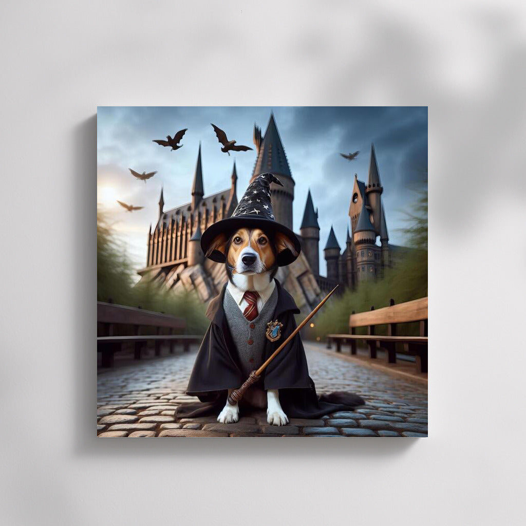 Magic Dog at the Dream Castle: Wall Decor for Dreamers