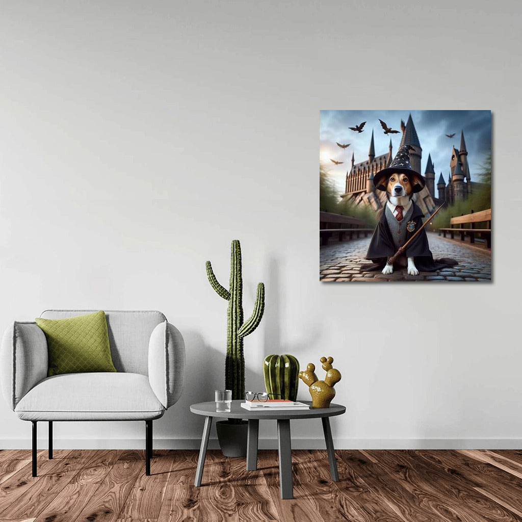 Magic Dog at the Dream Castle: Wall Decor for Dreamers