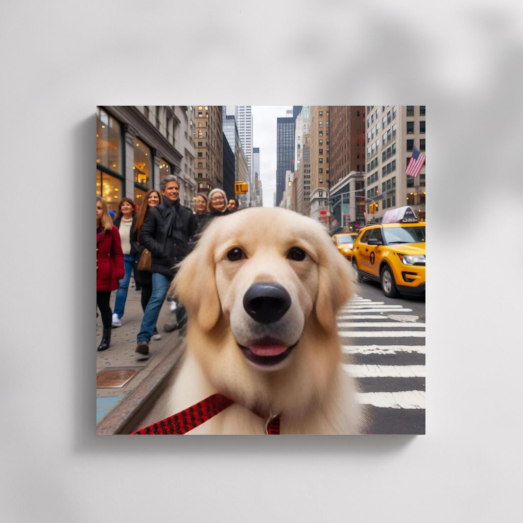 Urban Adventures: Adorable Dog on the Street