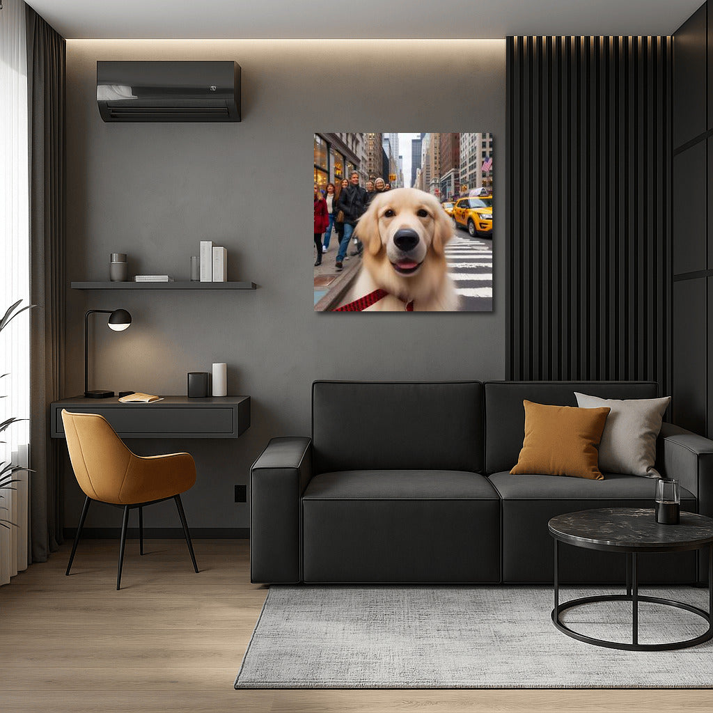 Urban Adventures: Adorable Dog on the Street