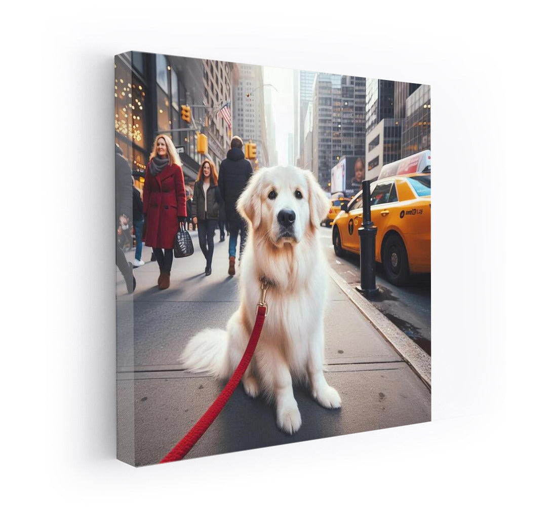 Golden Retriever in the Urban Jungle: The Charm of the Metropolis