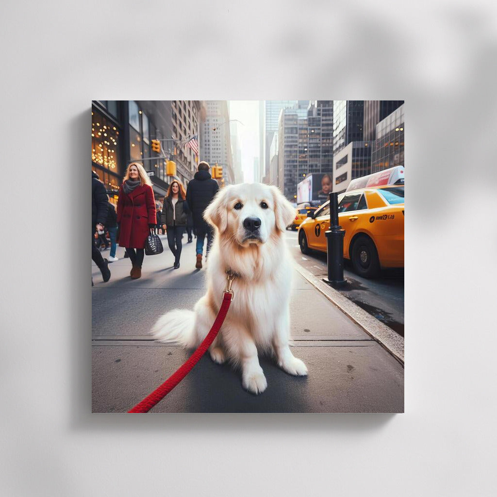 Golden Retriever in the Urban Jungle: The Charm of the Metropolis