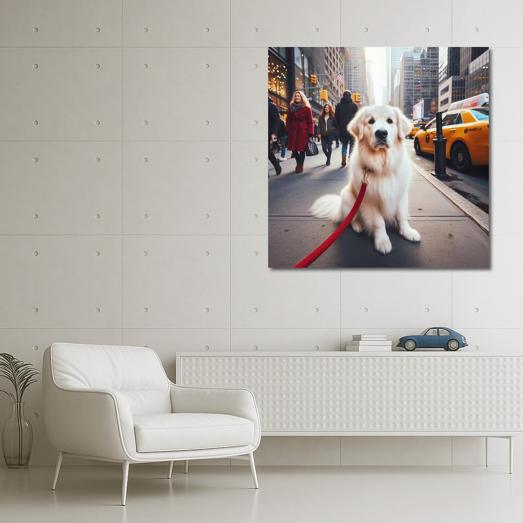 Golden Retriever in the Urban Jungle: The Charm of the Metropolis