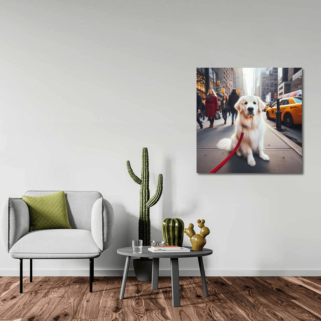 Golden Retriever in the Urban Jungle: The Charm of the Metropolis