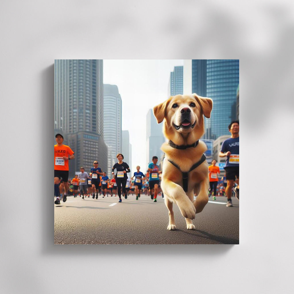 Marathon Energy: Dog at the Urban Running Center