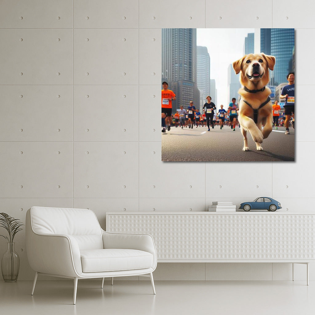 Marathon Energy: Dog at the Urban Running Center