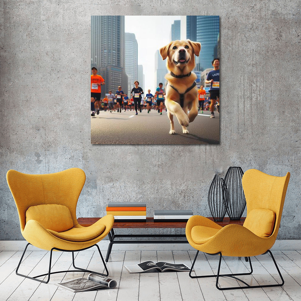 Marathon Energy: Dog at the Urban Running Center