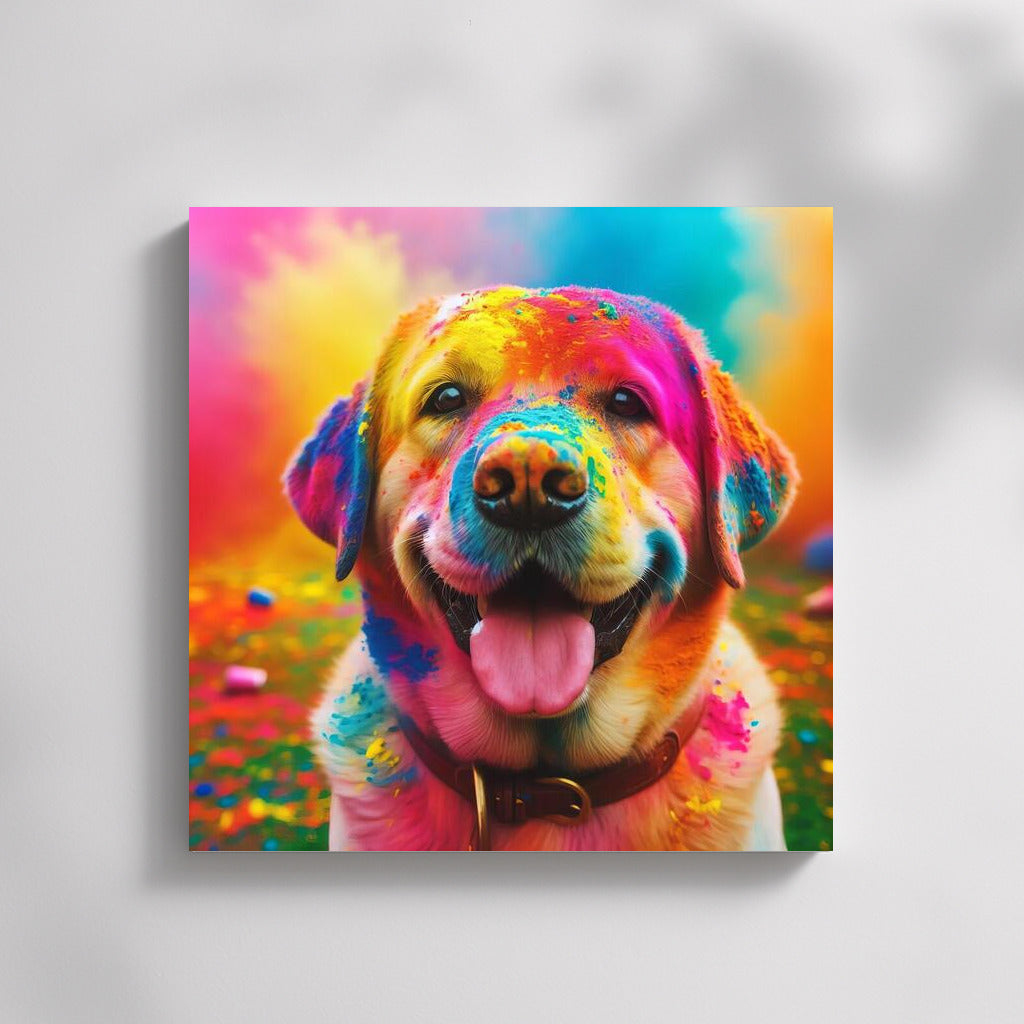 Rainbow Dog: Bright Colors for Your Interior