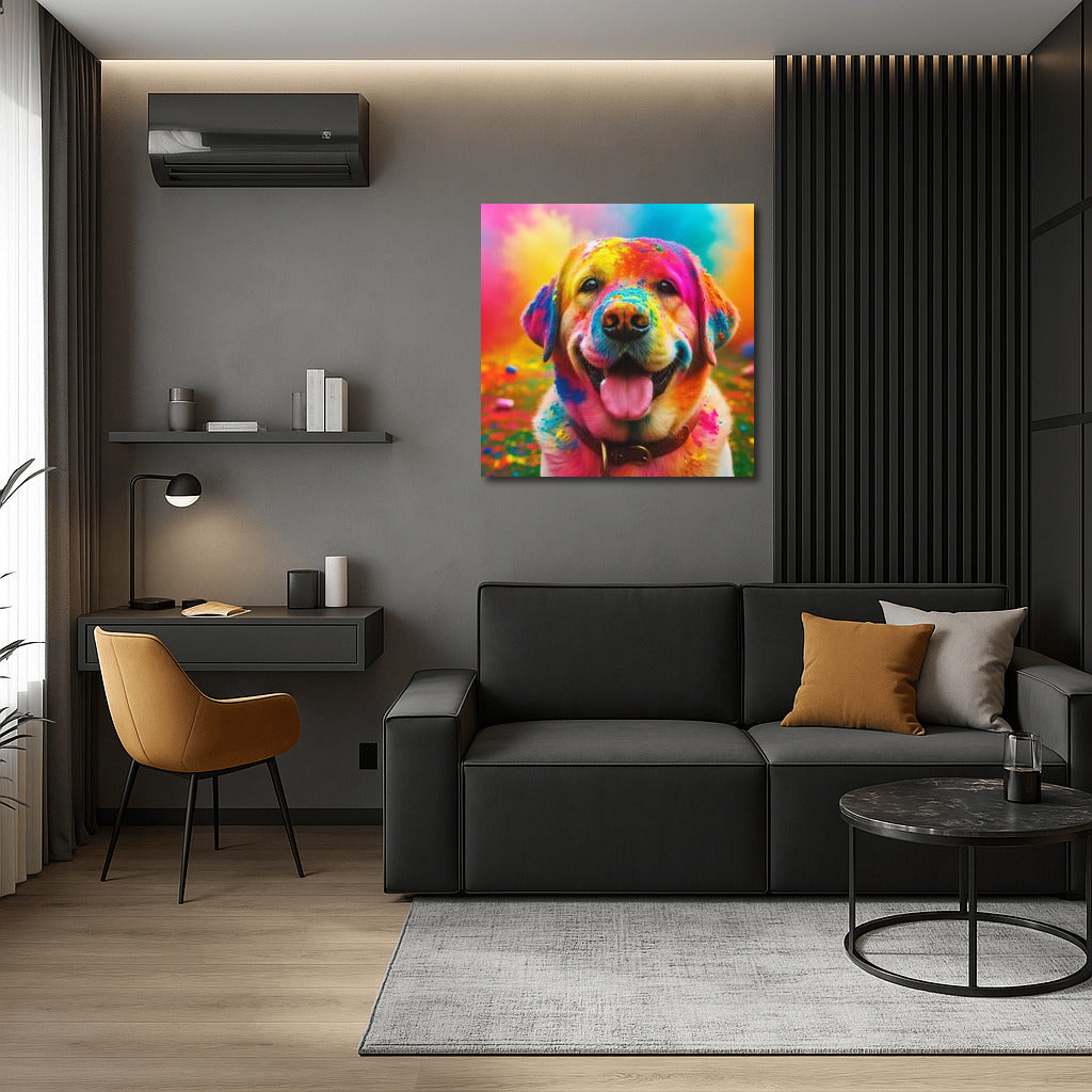 Rainbow Dog: Bright Colors for Your Interior
