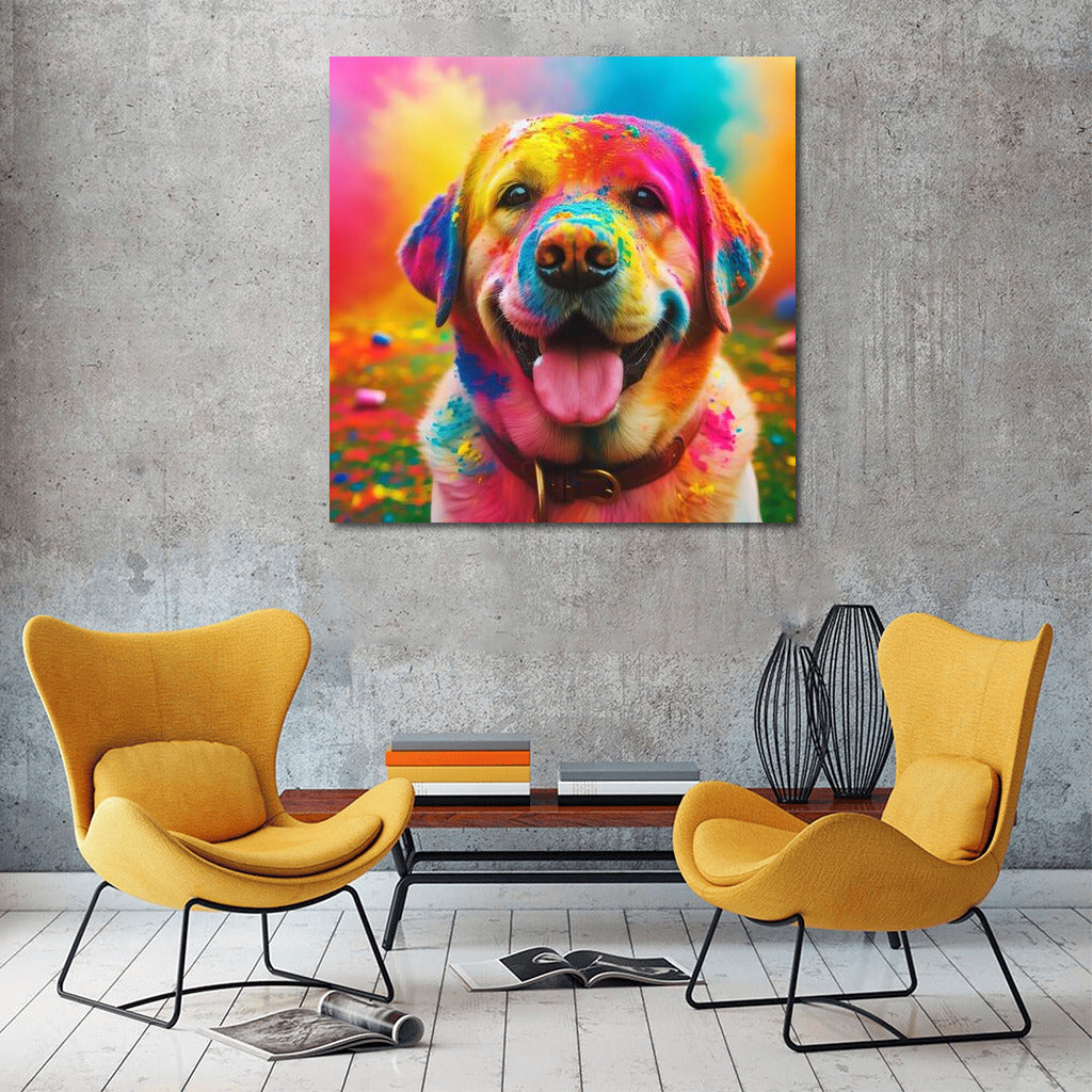 Rainbow Dog: Bright Colors for Your Interior