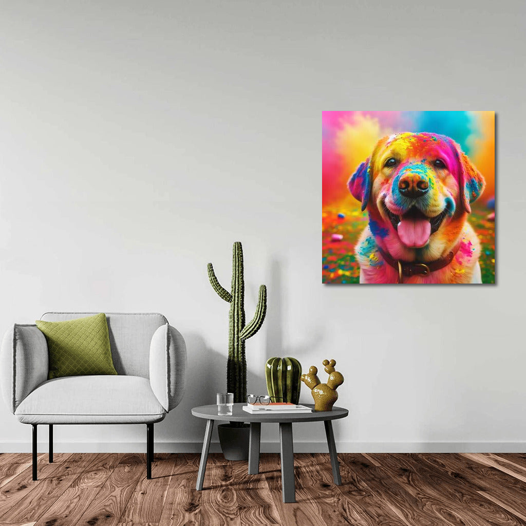 Rainbow Dog: Bright Colors for Your Interior