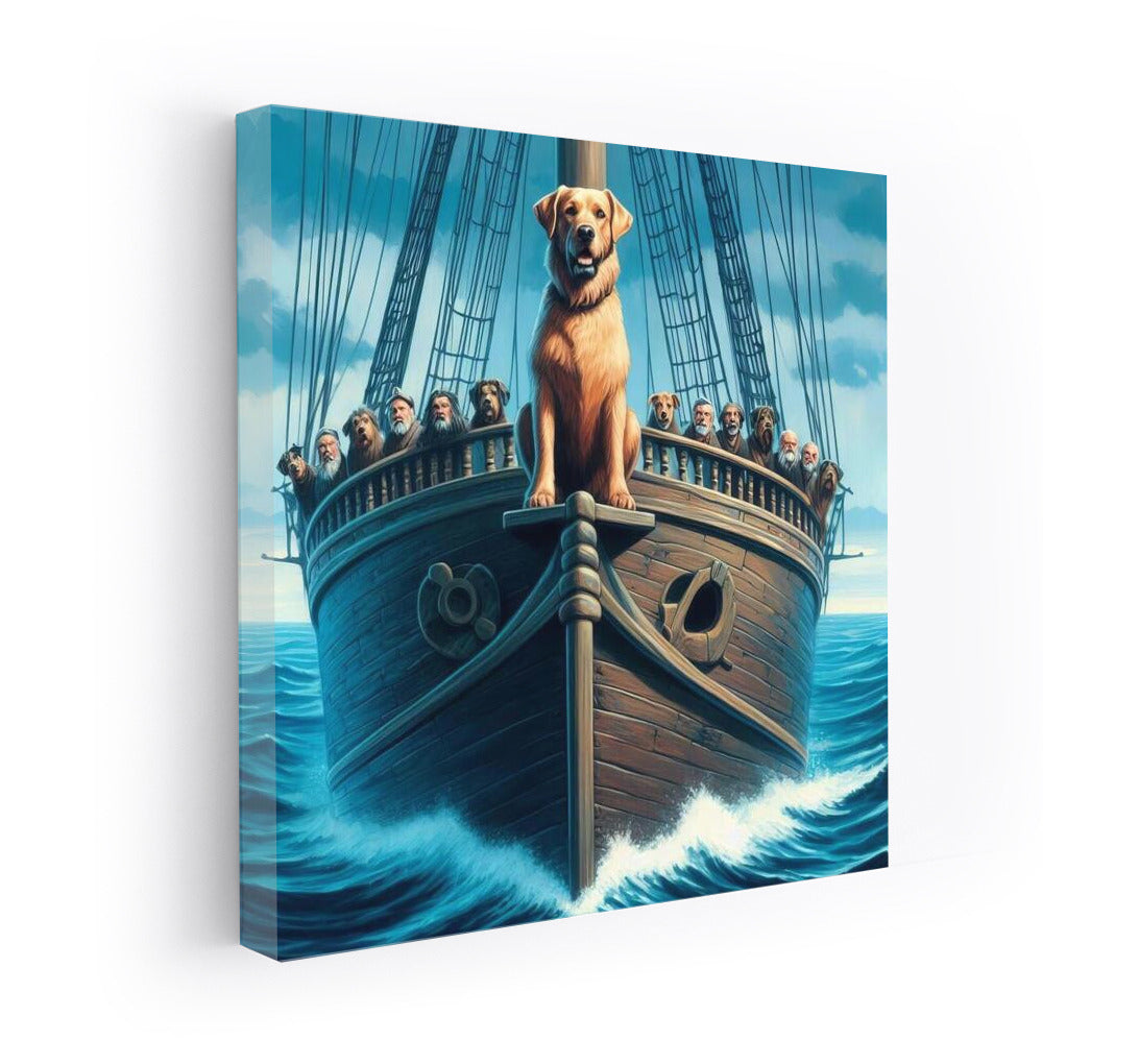 Sea Captain: Dog on the Bow - Wall Art for Adventurers
