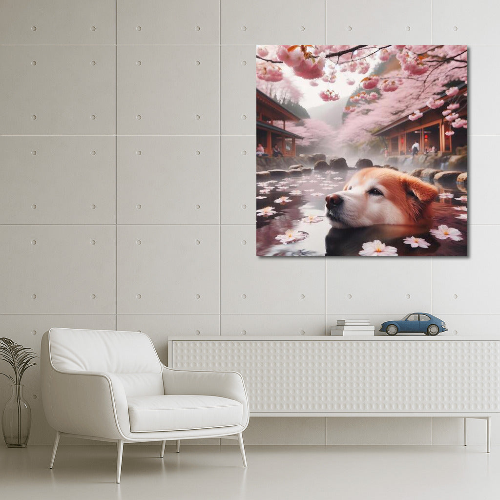 Dog in a Blooming Garden: Comfort and Inspiration in Every Petal