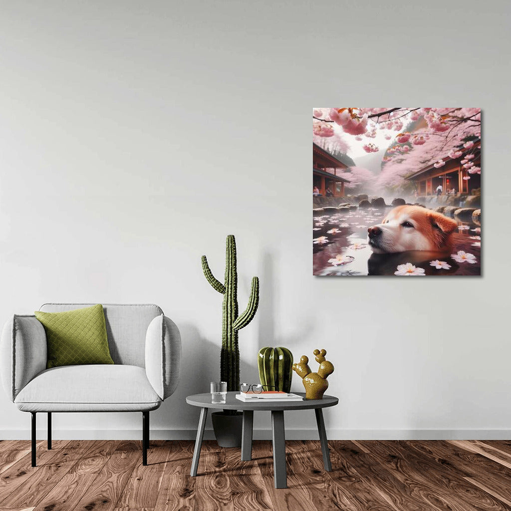 Dog in a Blooming Garden: Comfort and Inspiration in Every Petal