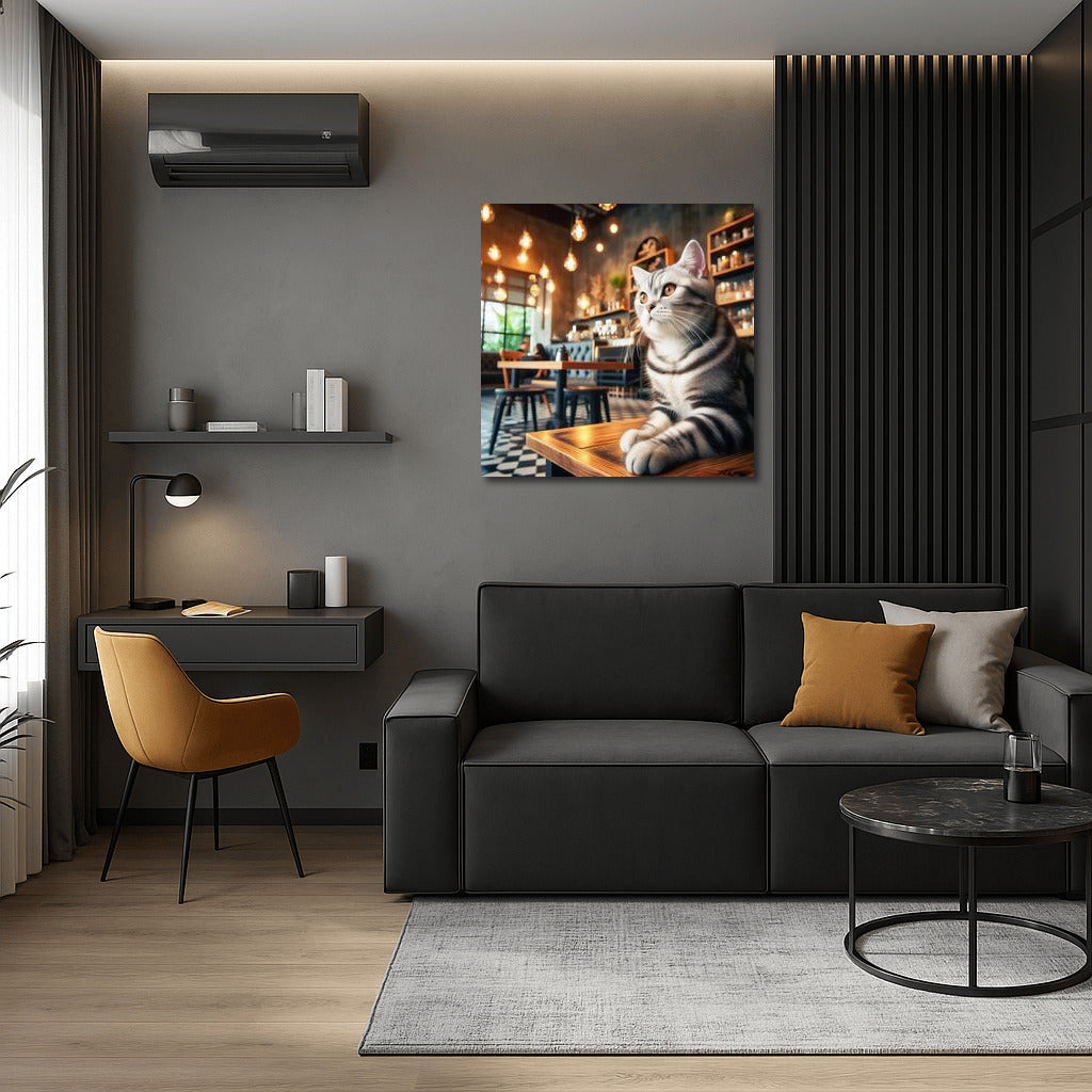 Cat in a Cafe: Comfort and Style in the Interior