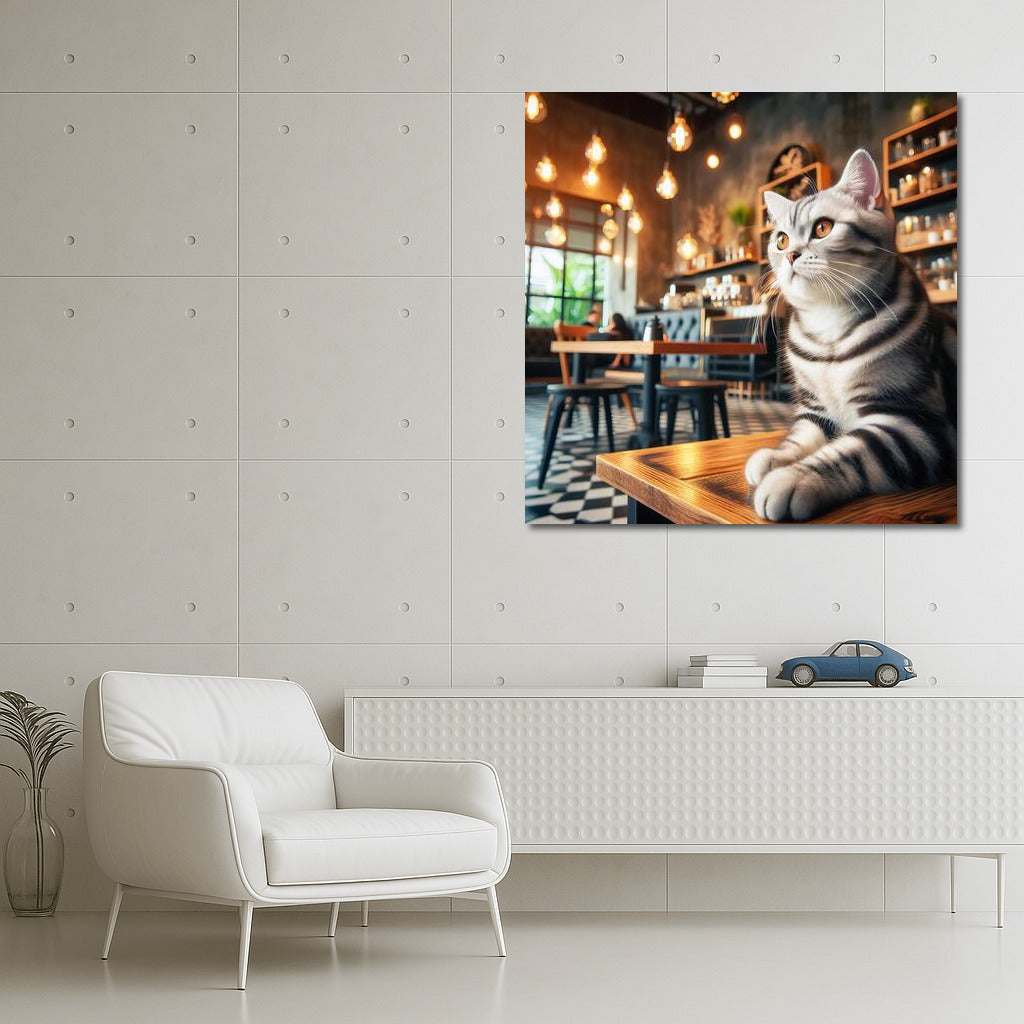 Cat in a Cafe: Comfort and Style in the Interior