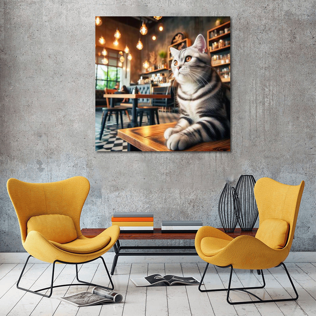 Cat in a Cafe: Comfort and Style in the Interior