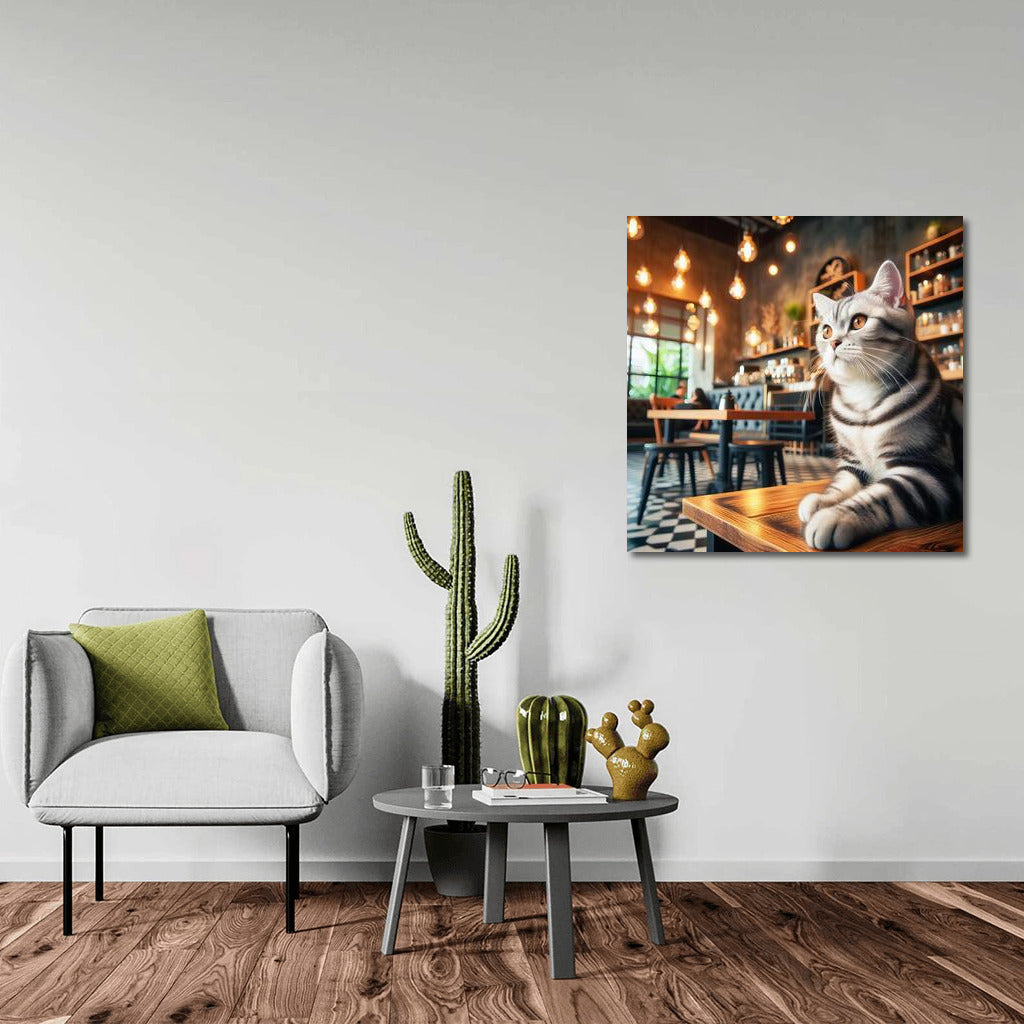 Cat in a Cafe: Comfort and Style in the Interior