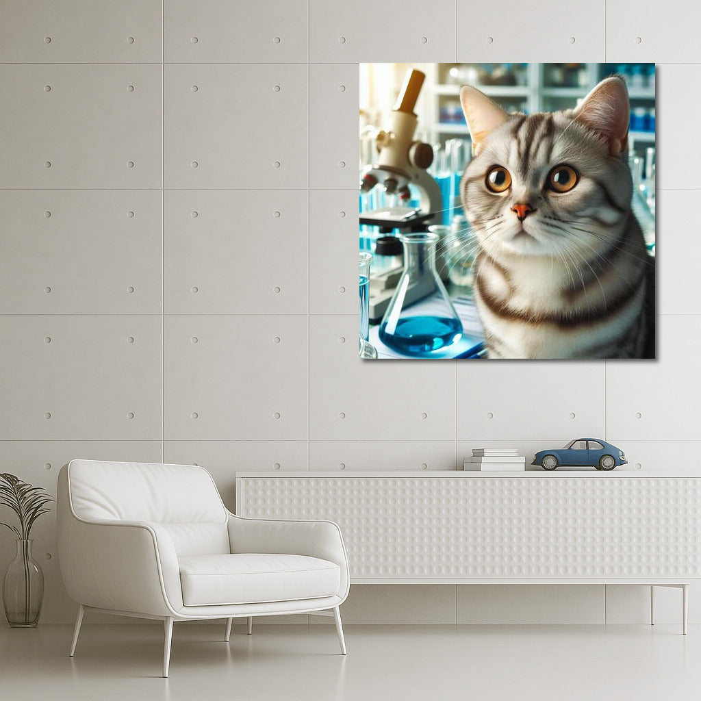 Scientist Cat in the Lab: Science Fantasy for Funny Poster Lovers
