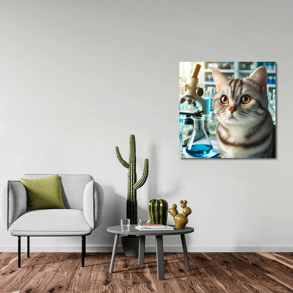 Scientist Cat in the Lab: Science Fantasy for Funny Poster Lovers