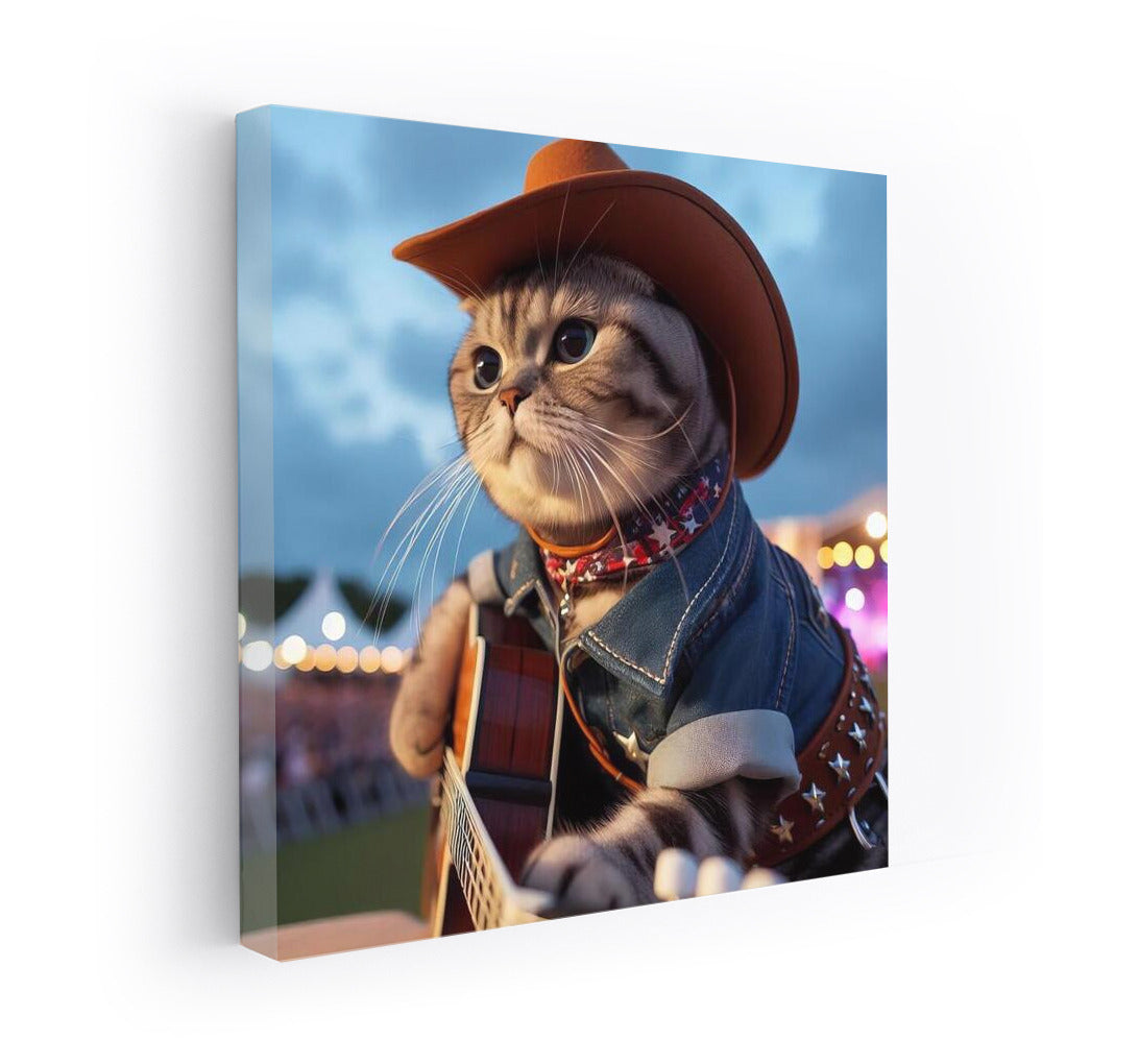 Cowboy Cat: Musical Charm in a Hat