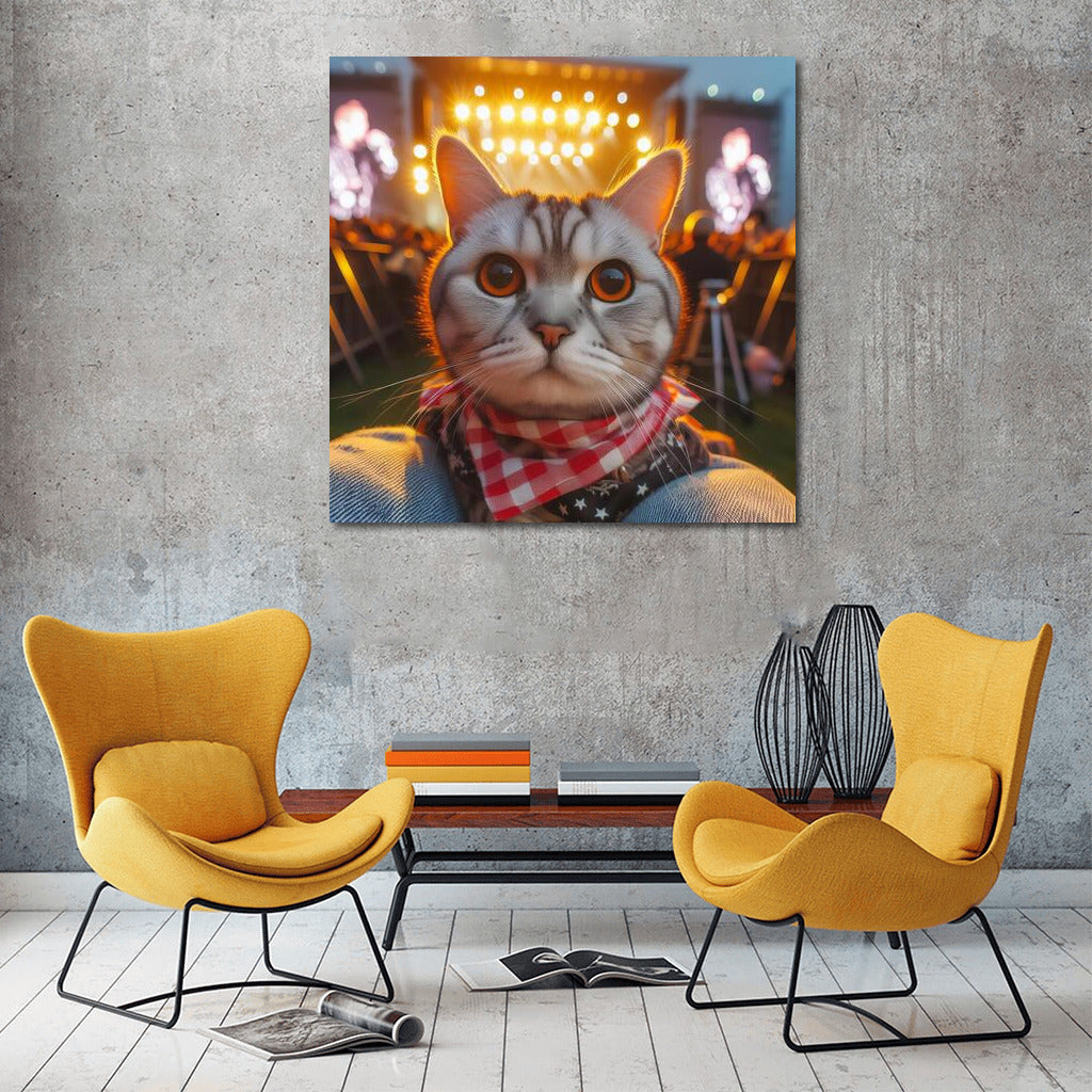 Cat Concert: Star Musical Show for Interior
